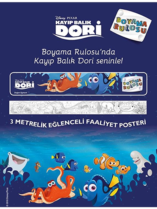 Doğan Yayınları Kayıp Balık Dori Boyama Rulosu