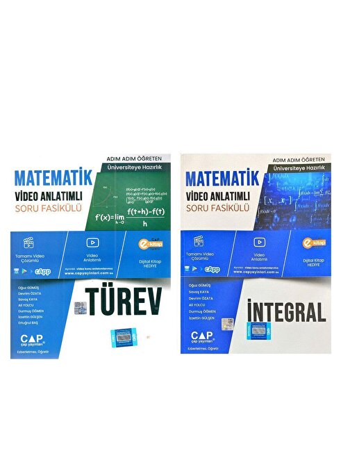 Çap Yayınları Matematik İntegral Ve Türev Konu Anlatımlı Soru Bankası Seti 2 Kitap