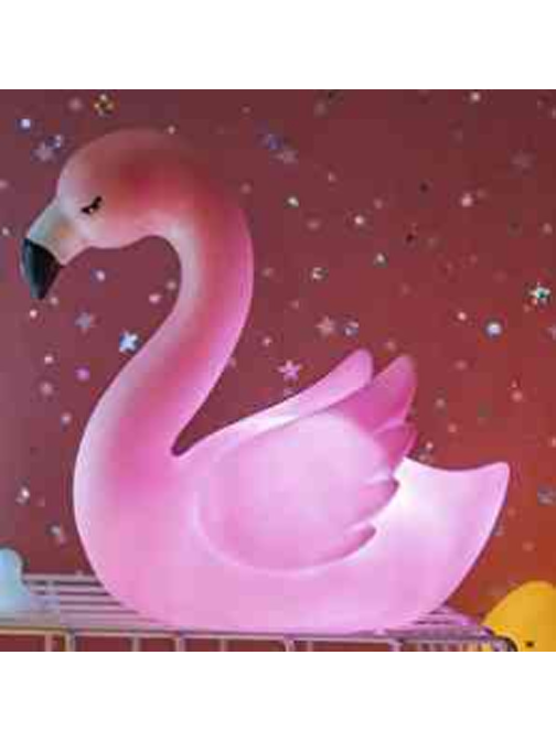 Led Işıklı Flamingo Masa Lambası