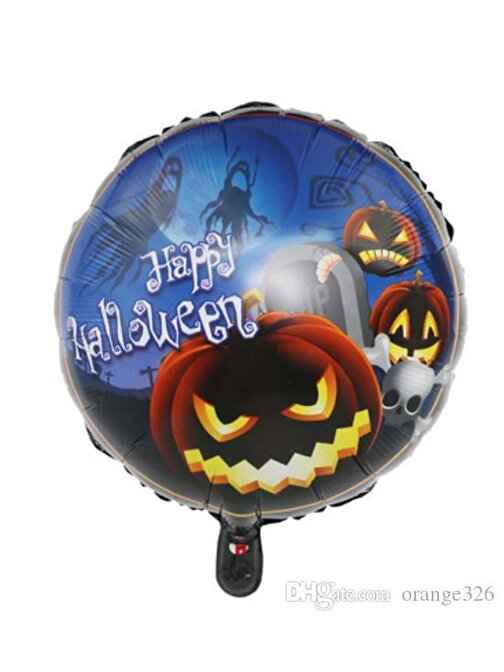 BSSM Happy Halloween Balkabağı Folyo Balon 18 inç