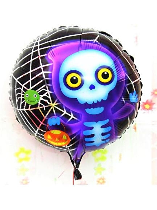 BSSM Halloween İskelet Hayalet Folyo Balon 18 inç