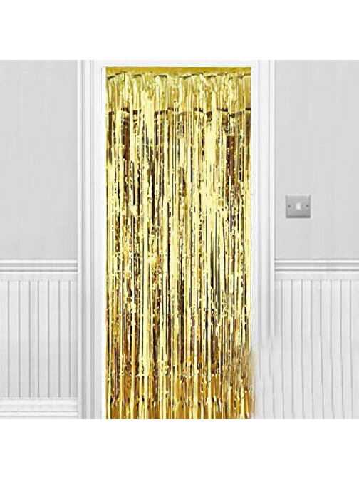BSSM Işıltılı Duvar ve Kapı Perdesi Gold 90x200 cm