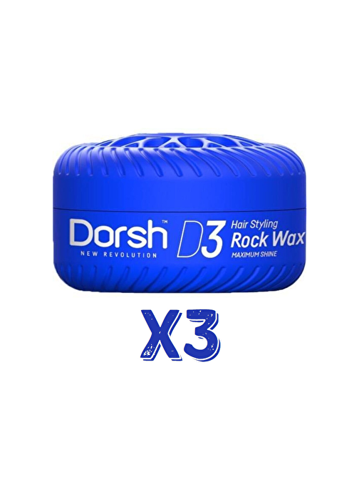 Dorsh Saç Şekillendirici Wax Rock Wax D3 150 ml x 3