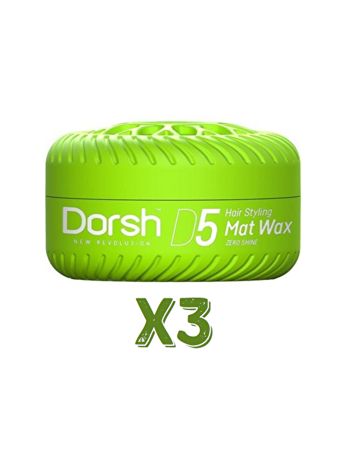 Dorsh Saç Şekillendirici Wax Mat Wax D5 150 ml x 3