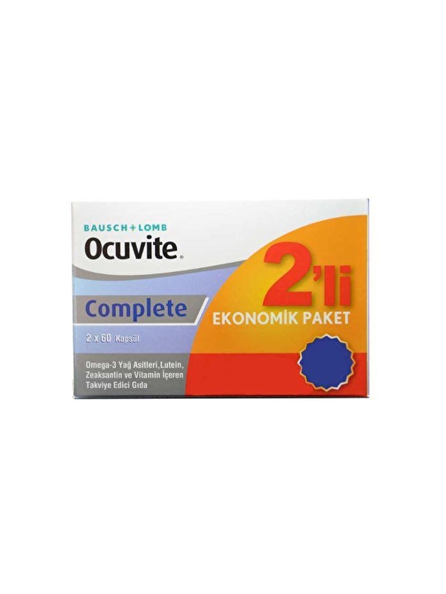 Ocuvite Complete Bausch & Lomb 2 X 60 Kapsül