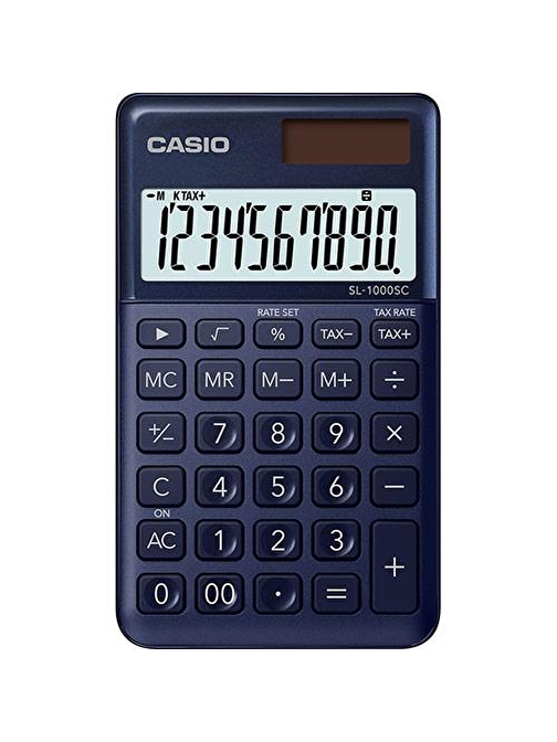 Casio SL-1000SC-NY Cep Tipi 10 Hane Lacivert Hesap Makinesi