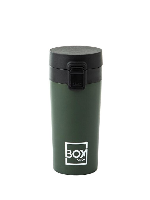 Box&Box Paslanmaz Çelik Çift Katlı Mug Yeşil 350Ml