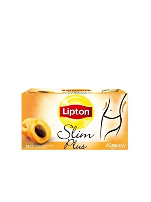 Lipton Slim Plus Kayısılı Bardak Poşet Bitki Çayı 20'li 36 gr