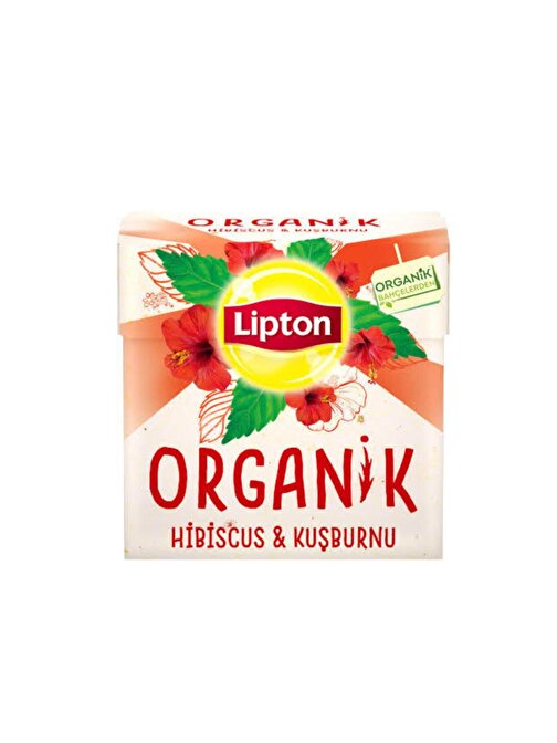 Lipton Organik Hibiscus Kuşburnu Çayı 20'li