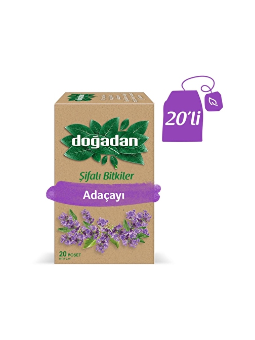 Doğadan Adaçayı Bardak Poşet 20'li