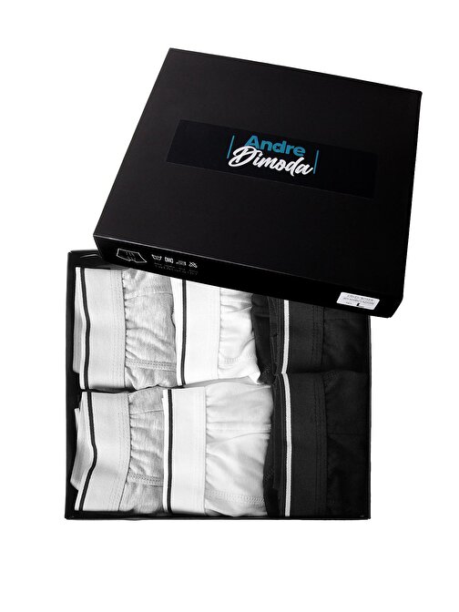 Erkek 6'lı Boxer 1. Sınıf Kumaş Premium Paket Özel Dizayn. Düz Likralı Boxer Şort Çeyizlik Hediyelik Kutulu Ürün