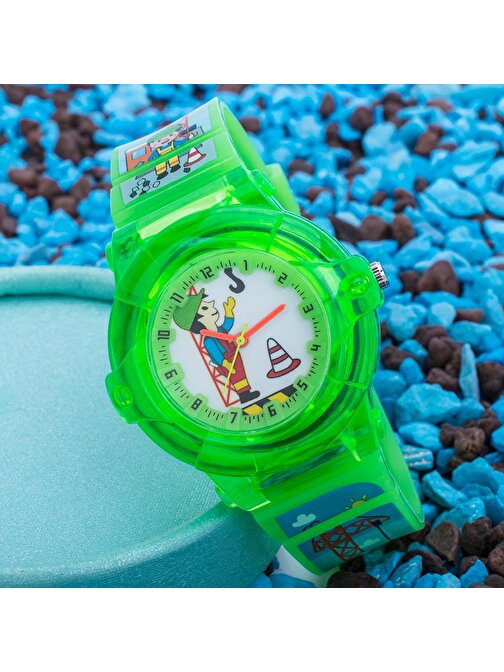 Yeni Pinkoli Kids Seri Yeşil Renk Unisex Çocuk Kol Saat ST-303659