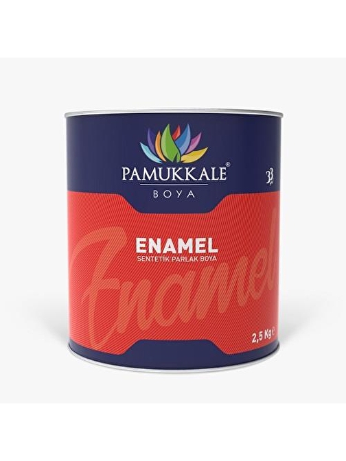 Pamukkale Enamel Sentetik Parlak Boya 2.5 kg Beyaz