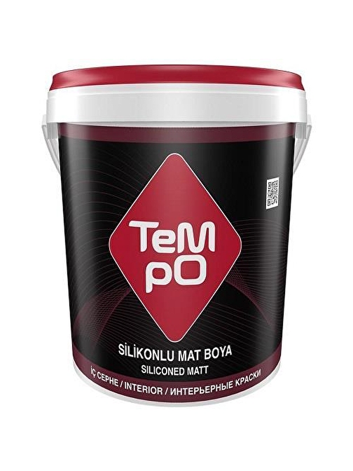 Tempo Silikonlu Mat İç Cephe Boyası 20 kg Buz Beyazı