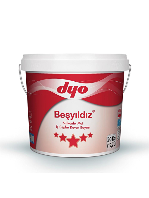 Dyo Beşyıldız Silikonlu Mat İç Cephe Boyası 20 Kg