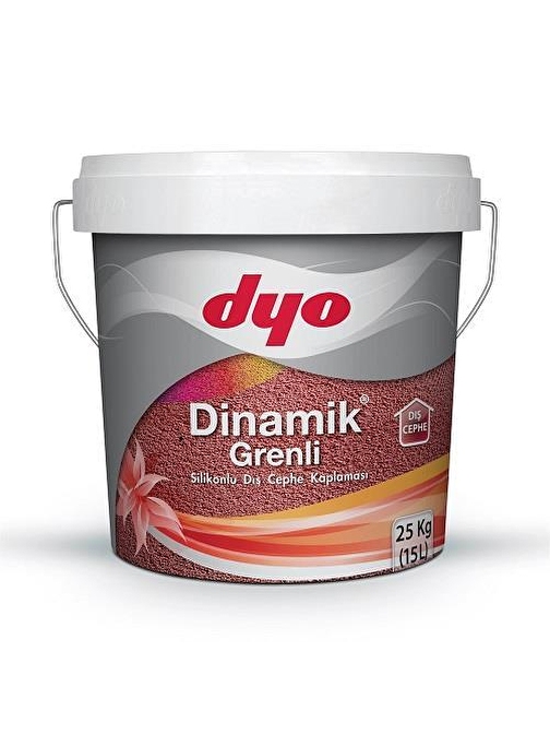 Dyo Dinamik Grenli Silikonlu Dış Cephe Kaplaması 25 kg Beyaz