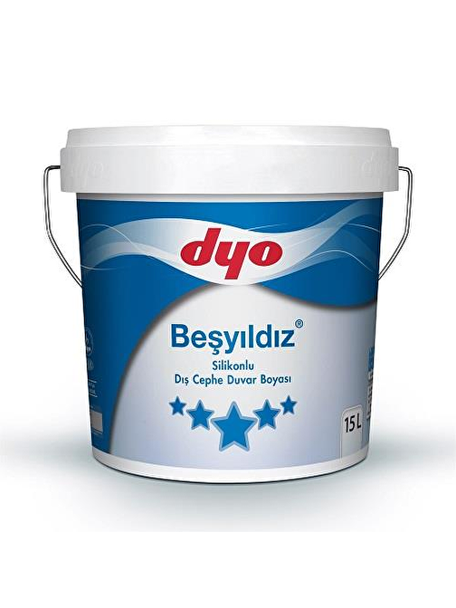 Dyo Beşyıldız Silikonlu Dış Cephe Boyası 15 lt  Kuzey