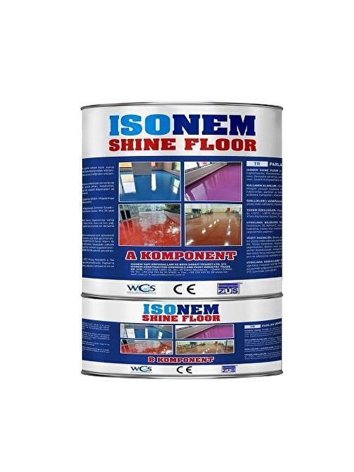 İsonem Shine Floor Solvent Bazlı Fayans Boyası 4.5 Kg