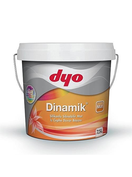 Dyo Dinamik Silikonlu Mat İç Cephe Boyası 7.5 lt Prenses Pembe