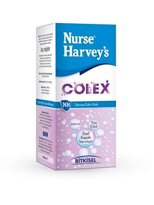 Nurse Harvey's Colex Gaz Giderici Bitkisel Şurup 145 Ml