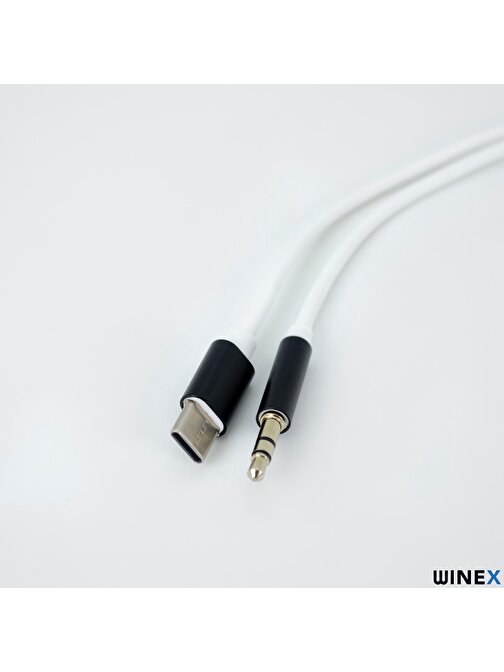 Winex JH30 Type-C 3.5mm Aux Ses Kablosu Beyaz