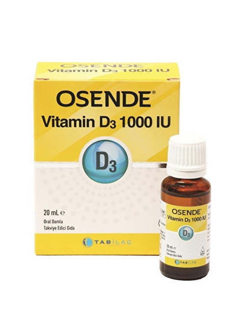 Osende Vitamin D3 1000 Iu Damla 20 Ml