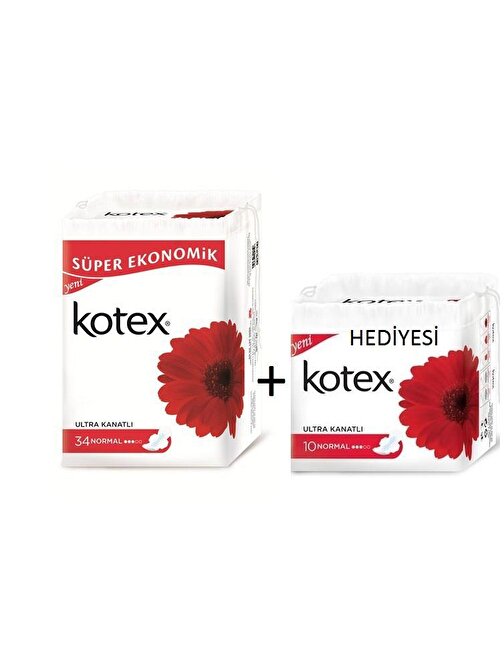 Kotex Ultra Kanatlı Uzun Günlük Ped