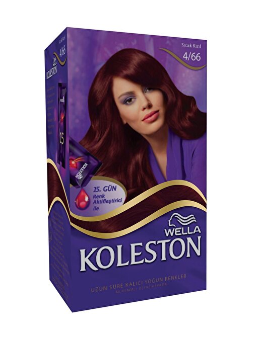 Zdelist Koleston Kit Saç Boyası 4.66 Sıcak Kızıl