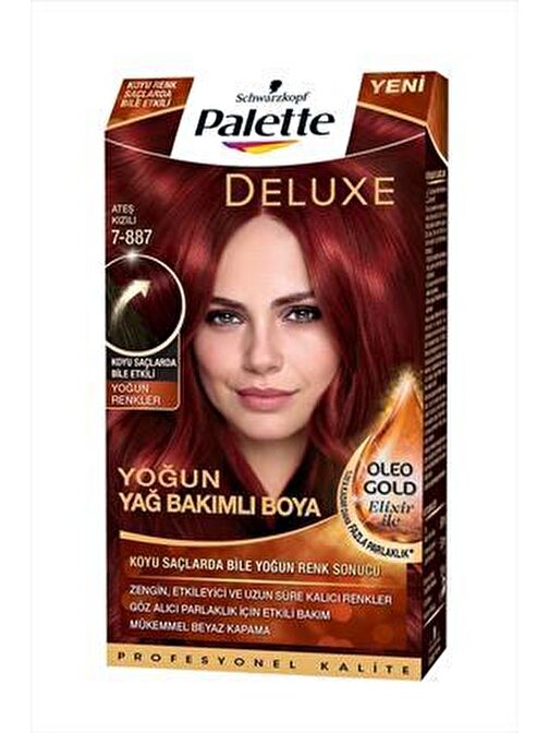 Zdelist Palette Deluxe Kit Saç Boyası 7-887 Ateş Kızılı