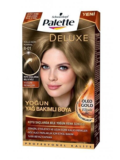 Palette Deluxe 8-01 Kullu Acık Kumral 50 Ml Tr