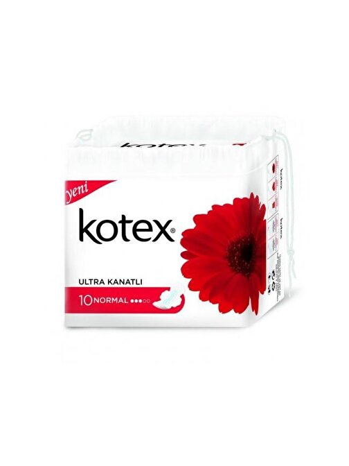Kotex Ultra Kanatlı Normal 3ü 1 Arada Koruma Rahatlık Uyum Hijyenik Ped 10 Adet