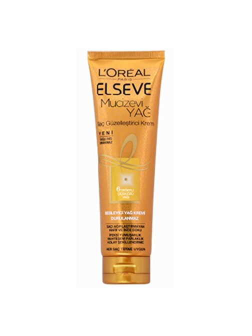 Loreal Elseve Mucizevi Yağ Saç Güzelleştirici Krem 150 ml Her Saç Tipi