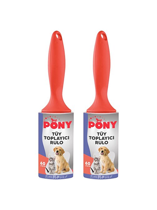 Pony Kedi Köpek Tüy Toplayıcı Rulo 2'li Set