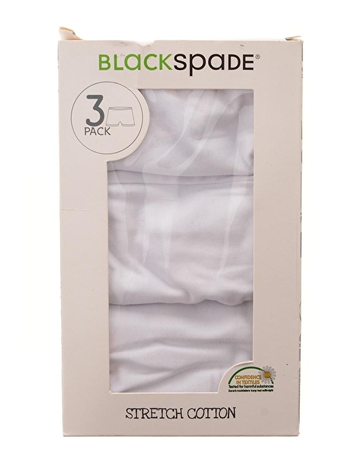 Blackspade Beyaz Kız Çocuk Boxer 42-1295-3 Pack Sho