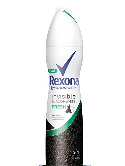 Rexona Deodorant 150ml Invısıble Black+whıte Fresh