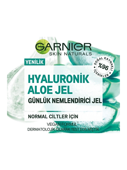 Garnıer Hyaluronik Aloe Jel 50 ml Günlük Nemlendirici Normal Ciltler