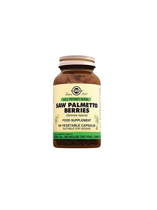 Solgar Saw Palmetto Berries 100 Kapsül