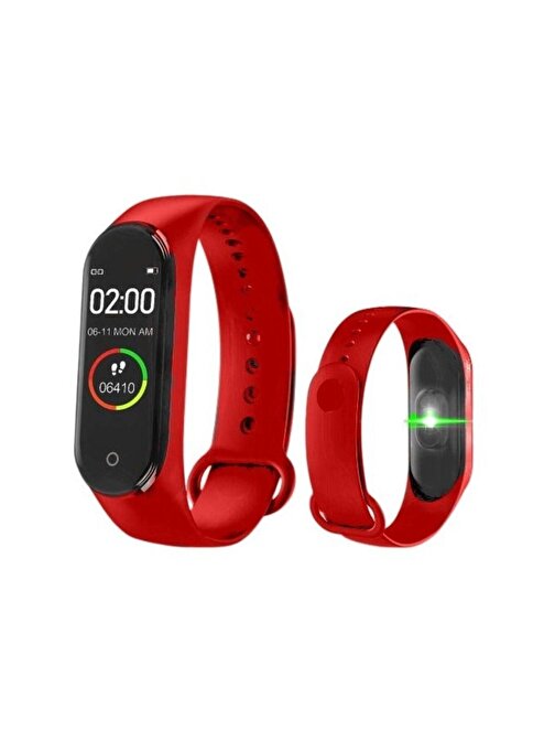 Pazariz M5 Band Akıllı Saat Özellikli Akıllı Bileklik M5Band Kırmızı