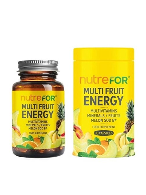 Nutrefor Multi Fruit Energy 30 Kapsül