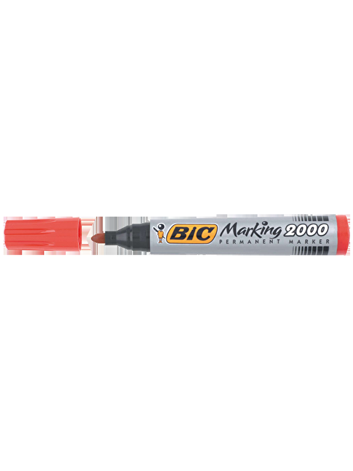 Bic 2000 03 Yuvarlak Uçlu Markör Permanent Kalem 1.7 mm Kırmızı