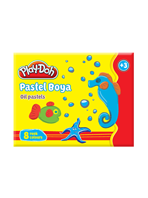 Play-Doh Play-Pa001 Karton Kutulu Yağlı Pastel Boya 8'li