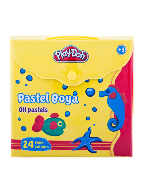 Play-Doh Play-Pa007 Çantalı Yağlı Pastel Boya 24'lü