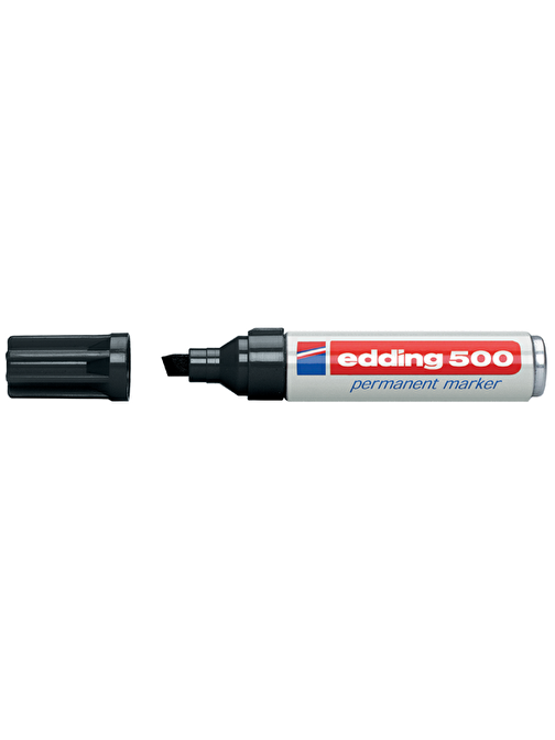 Edding 500 Kesik Uçlu Markör Permanent Kalem 2-7 mm Siyah