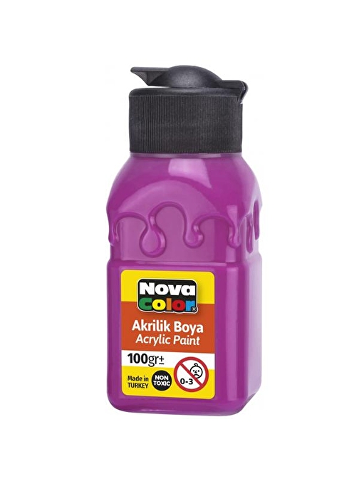 Nova Color Su Bazlı Akrilik Boya 100 Ml Şişe 1 Adet Fuşya Nc-2029