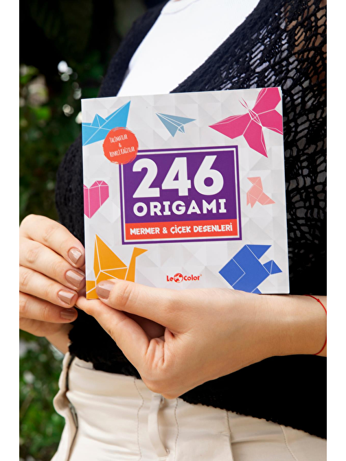 Le Color Origami 246 Kağıt Katlama Sanatı Mermer / Çiçek