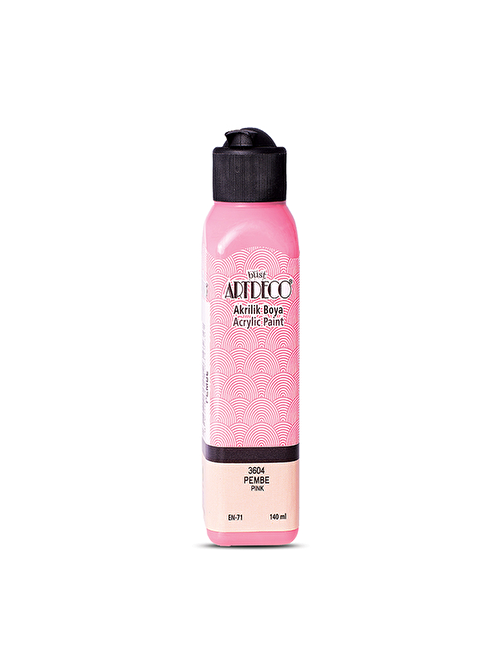 Artdeco Su Bazlı Akrilik Boya 140 Ml Şişe 1 Adet Pembe 070R-3604