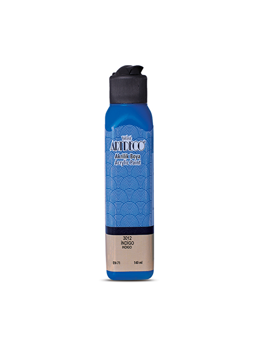 Artdeco Su Bazlı Akrilik Boya 140 Ml Şişe 1 Adet İndigo 070R-3012