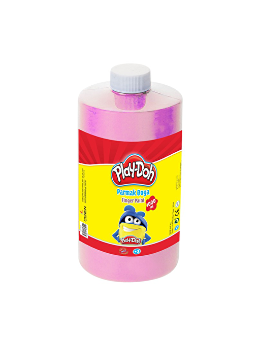 Play-Doh Play-PR026 Parmak Boyası Pembe 1000 ml