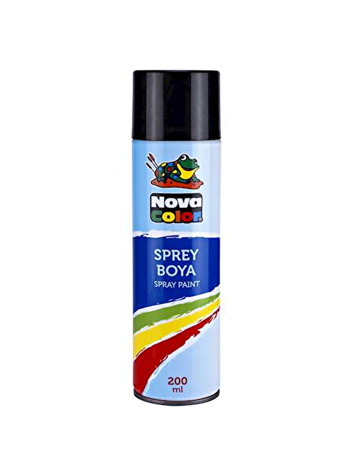 Nova Color Sprey Boya 200 ml Siyah NC-805