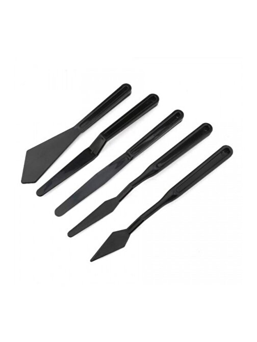 Rich Spatula Plastik 5 Li Set Siyah 127